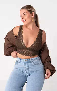Spitzen Bralette | Dunkelbraun | Guts & Gusto