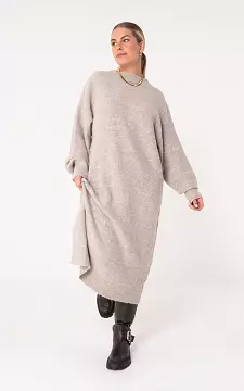 Maxi jurk | Taupe | Guts & Gusto