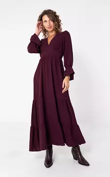 Maxi jurk | Bordeaux | Guts & Gusto
