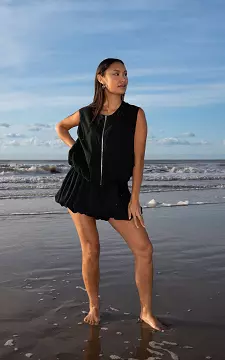 Glitter skort | Zwart | Guts & Gusto