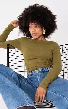 Top mit Falten | Kaki | Guts & Gusto