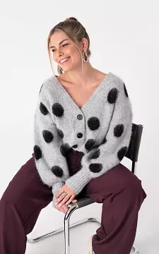 Vest met knopen | Grijs Zwart | Guts & Gusto