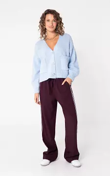 Broek met streep | Bordeaux Lichtblauw | Guts & Gusto