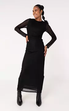 Maxi jurk | Zwart | Guts & Gusto
