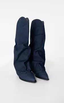 Cowboylaars met overslag | Donkerblauw | Guts & Gusto