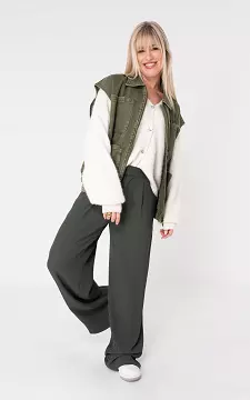 Straight fit pantalon | Kaki | Guts & Gusto