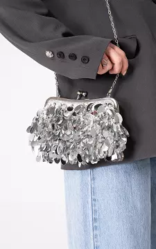 Tas met pailletten | Zilver | Guts & Gusto