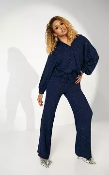 Hose mit Strasssteinen | Dunkelblau | Guts & Gusto