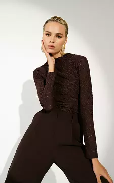 Top with glitter | Dark Brown | Guts & Gusto