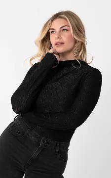 Top with glitter | Black | Guts & Gusto