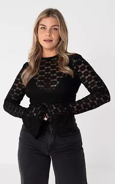 Spitzentop | Schwarz | Guts & Gusto