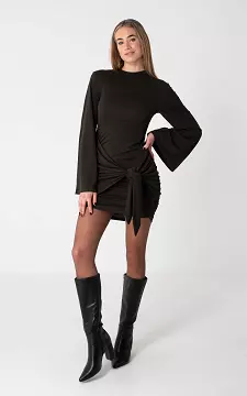 Wickelkleid | Dunkelbraun | Guts & Gusto