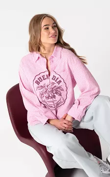 Bluse mit Muster | Pink Bordeaux | Guts & Gusto