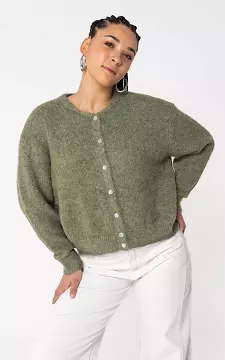 Cardigan mit Knöpfen | Kaki | Guts & Gusto