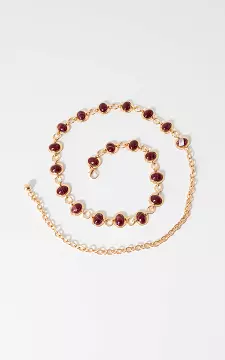 Ketting riem | Goud Donkerrood | Guts & Gusto