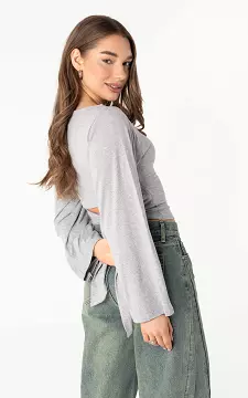 Wrap top | Light Grey | Guts & Gusto