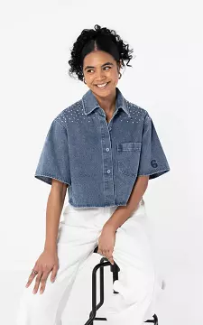 Denim blouse | Dark Blue | Guts & Gusto