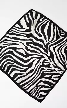 Vierkant Shawltje | Zwart Wit | Guts & Gusto