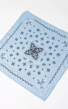 Vierkant shawltje | Blauw Zwart | Guts & Gusto