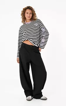 Wide Leg Hose | Schwarz | Guts & Gusto