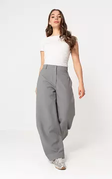 Barrel pinstripe | Grijs Wit | Guts & Gusto