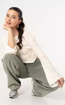 Top met structuur | Creme | Guts & Gusto