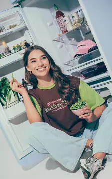 Multicolour shirt | Bruin Groen | Guts & Gusto