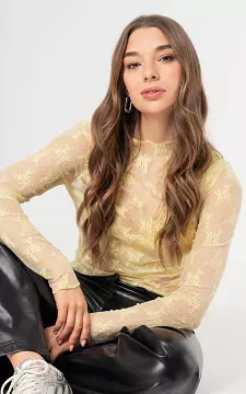 Kanten top | Lichtgeel | Guts & Gusto