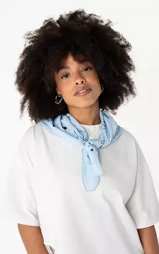 Square Scarf | Light Blue Black | Guts & Gusto