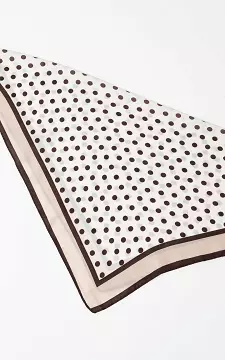 Square Shawl | Cream Dark Brown | Guts & Gusto