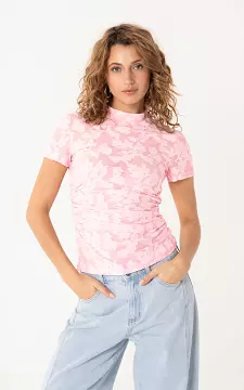 Shirt high neck | Pink | Guts & Gusto