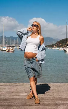 Locker fallende Jeansshorts | Blau | Guts & Gusto