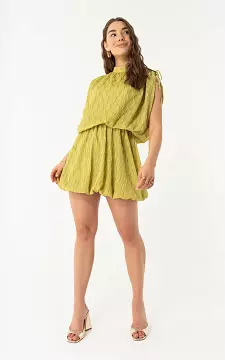 Jurk met glitter | Groen | Guts & Gusto