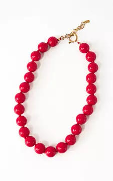 Beaded necklace | Red | Guts & Gusto