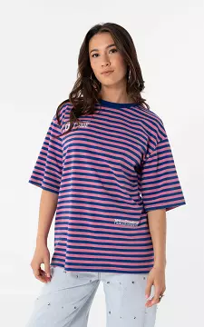 Gestreiftes Shirt | Blau Pink | Guts & Gusto