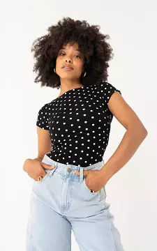 Top with dots | Black White | Guts & Gusto