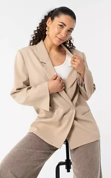 Oversized blazer | Beige | Guts & Gusto