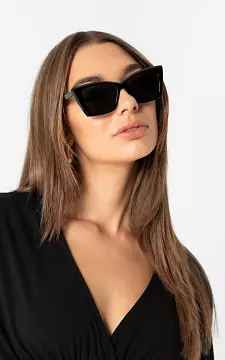 Cat eye zonnebril | Zwart | Guts & Gusto