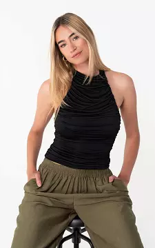Neckholder-Top | Schwarz | Guts & Gusto