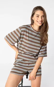 Boxy Shirt | Braun Hellblau | Guts & Gusto
