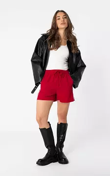 Shorts mit Streifen  | Rot Hellrosa | Guts & Gusto