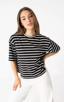 Boxy Shirt | Schwarz Weiß | Guts & Gusto
