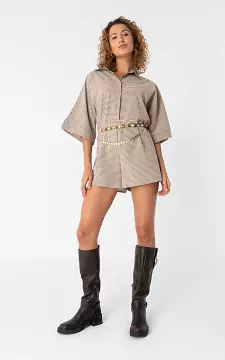 Loose fit playsuit | Bruin Beige | Guts & Gusto