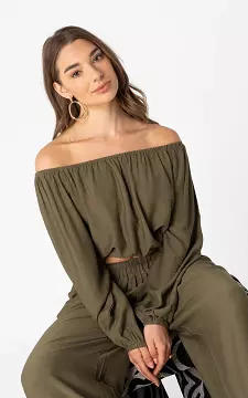 Off-Shoulder Top | Kaki | Guts & Gusto