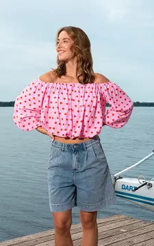 Off-Shoulder Top | Pink Rot | Guts & Gusto