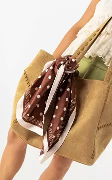 Satin shawl | Brown Cream | Guts & Gusto