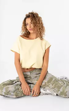 Mouwloze balloon top | Lichtgeel | Guts & Gusto