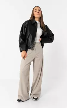 Wide leg Pantalon | Taupe | Guts & Gusto