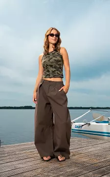 Loosefit broek | Donkerbruin | Guts & Gusto