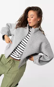 Strickjacke mit langen Ärmeln | Grau | Guts & Gusto
